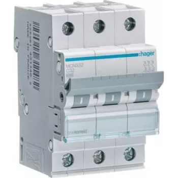 Hager MCN332. AC-Eingangsfrequenz: 50/60 Hz, Nennstromausgang: 32 A (MCN332)