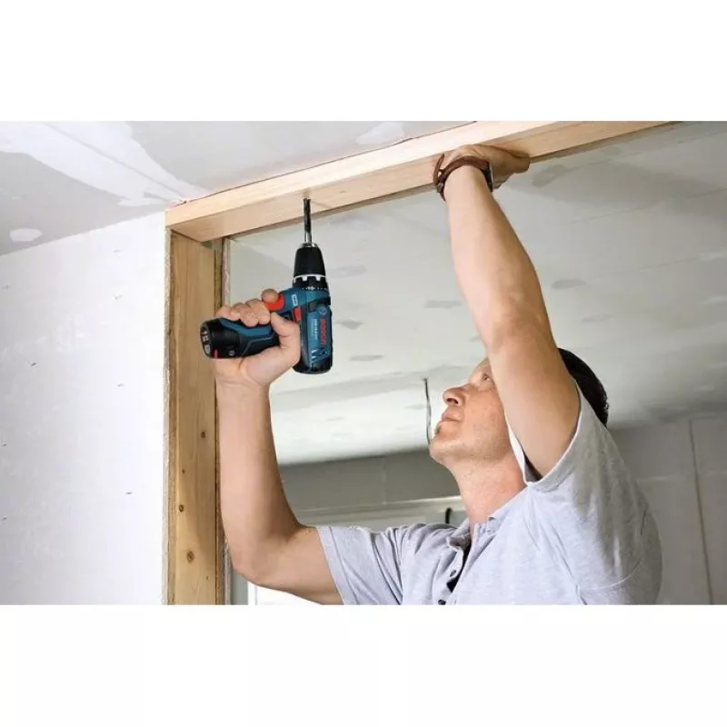 Bosch GSR 10,8-2-LI Professional Keyless Schwarz, Blau, Rot