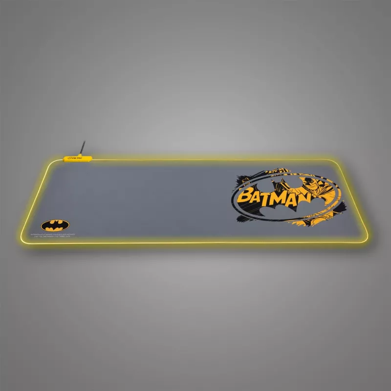 FR-TEC BATPCMPAD Mauspad Gaming Mauspad Schwarz - Grau - Gelb (BATPCMPAD)