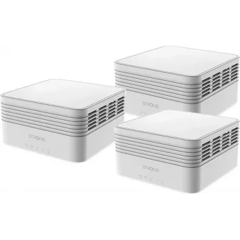 Strong MESHTRIAX3000 Mesh-Wi-Fi-System Dual-Band (2,4 GHz/5 GHz) Wi-Fi 6 (802.11ax) Weiß 3 Intern (MESHTRIAX3000)