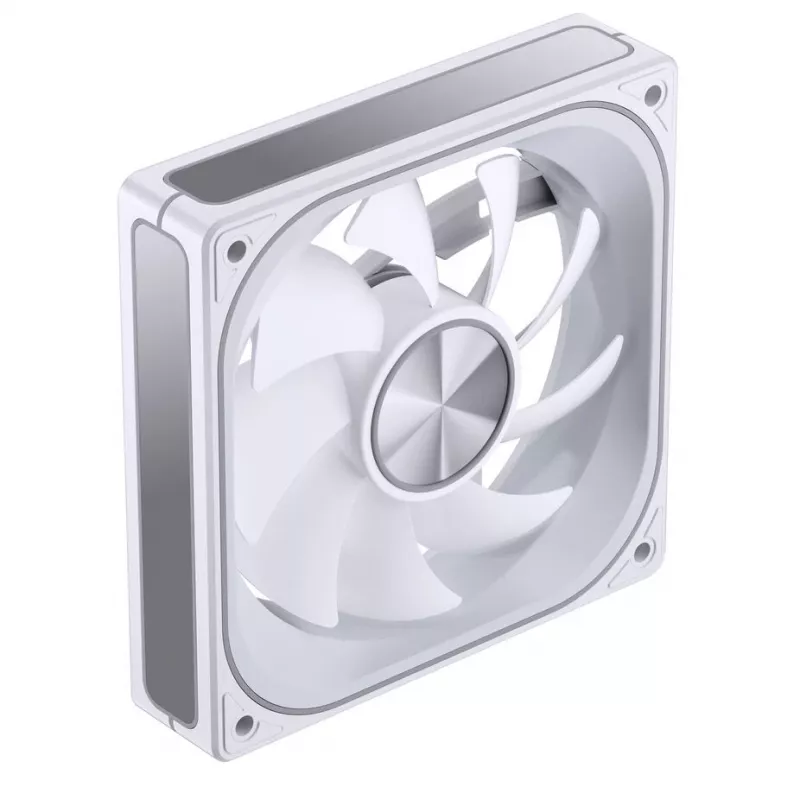 120mm PWM ARGB Kühlungslüfter Jonsbo ZA-120 weiß — Modell ZA-120W, PWM-Steuerung, ARGB-Beleuchtung
