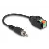 DeLOCK Kabel RCA-Stecker auf Klemmleistenadapter mit Drucktaste 15 cm
