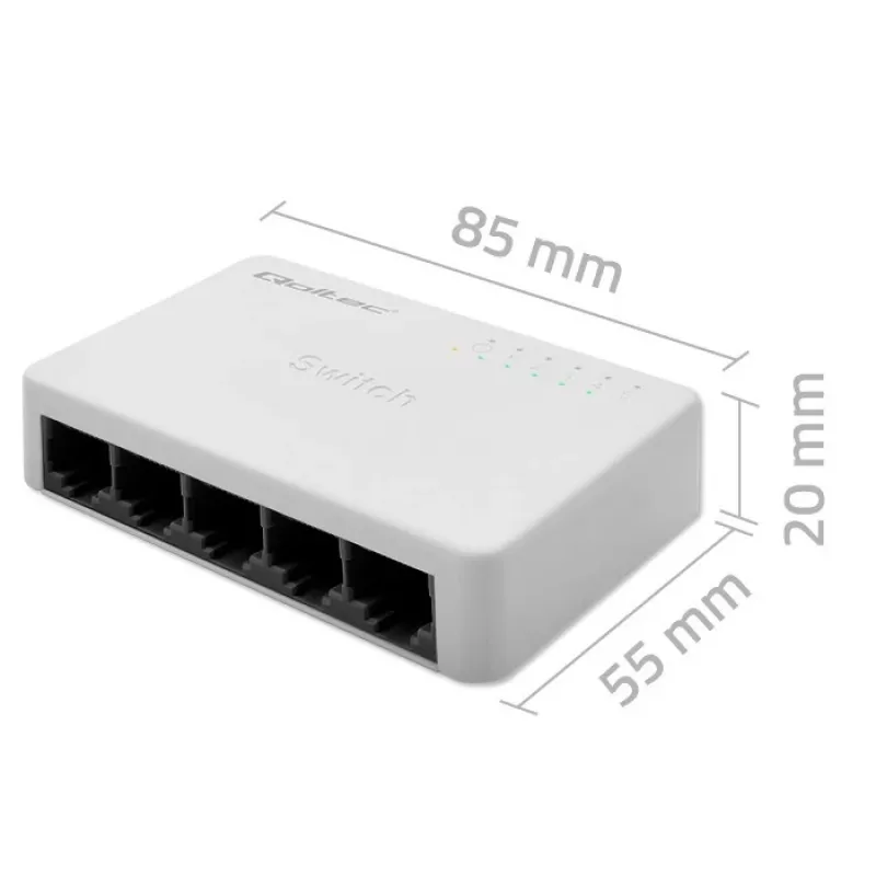 Netzwerk-Switch 5x RJ45-Port 100 Mbit/s LAN
