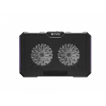 FURY GUNBAI G3 Laptop-Kühler 14.1–17.3 Zoll mit 2 Lüftern, RGB-Beleuchtung, 2× USB