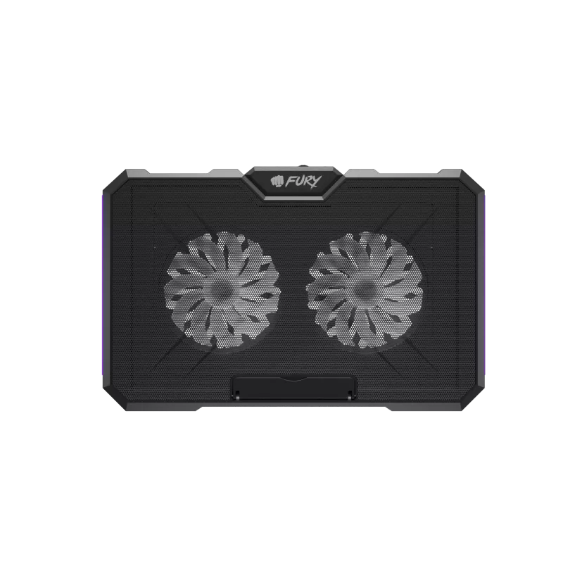 FURY GUNBAI G3 Laptop-Kühler 14.1–17.3 Zoll mit 2 Lüftern, RGB-Beleuchtung, 2× USB