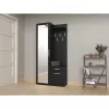 Topeshop GAR DUO CZERŃ entryway Schrank