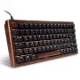 Sharkoon 100068081 Tastatur Home USB QWERTZ Deutsch Schwarz Holz 75%