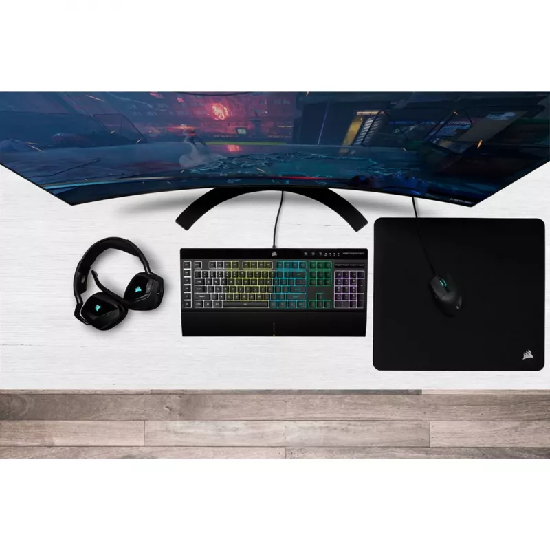 Corsair K55 RGB PRO Gaming-Tastatur USB QWERTZ Deutsch Schwarz
