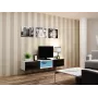 Cama TV-Ständer VIGO GLASS 30/180/40 weiß/schwarz glänzend