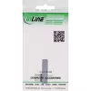 InLine USB4-Adapter, USB-C-Stecker/Buchse vertikal rechts/links gewinkelt, Alu, grau