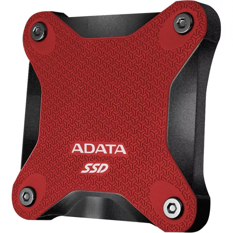 Externe SSD ADATA SD620 1 TB, tragbar USB 3.2 Gen 2 (Micro-USB B), Lesegeschwindigkeit 520 MB/s, Schreibgeschwindigkeit 460 MB/s, stoßfest, Rot