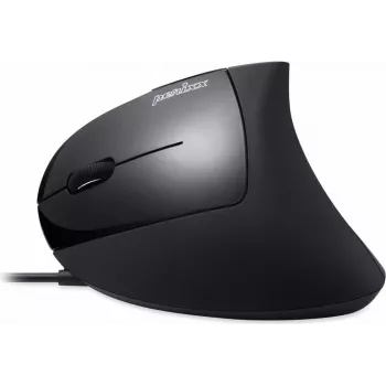 Perixx PERIMICE-513 L, Ergonomische Maus, für Linkshänder, vertikal, schwarz