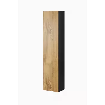 Cama geschlossen Schrank VIGO '180' 180/40/30 schwarz/Wotan-Eiche