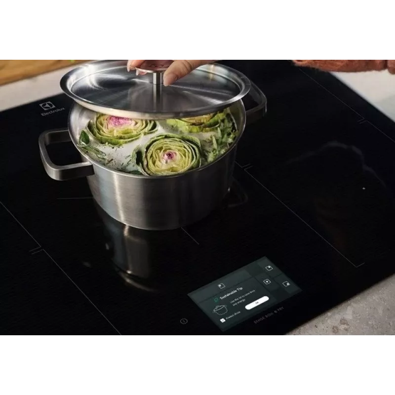 Einbau-Induktionskochfeld Electrolux EIS77453, 4 Zonen, 680×490×44 mm, schwarz, Glasplatte