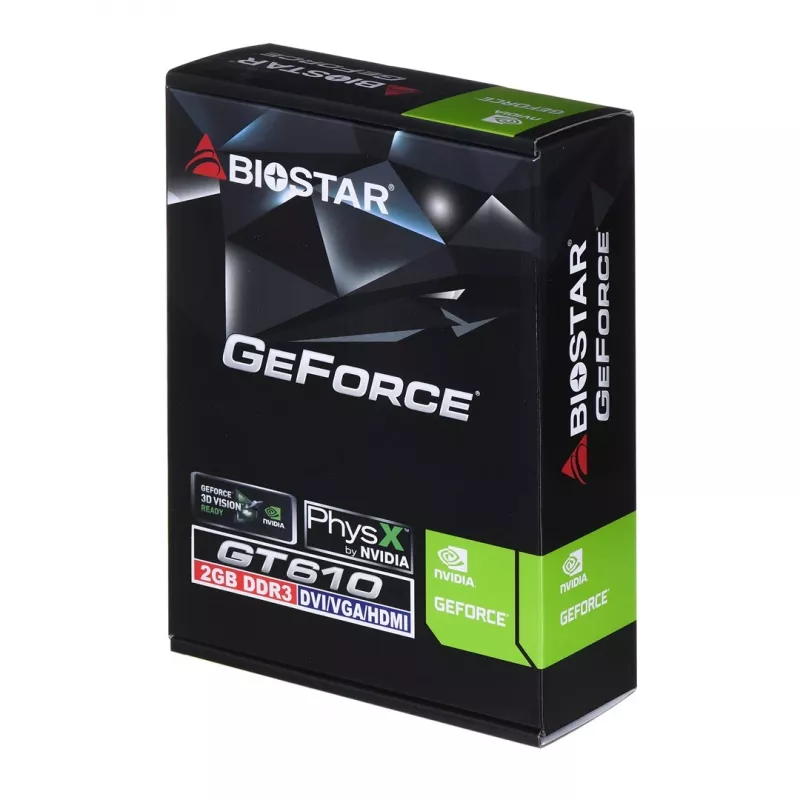 Grafikkarte BIOSTAR GeForce GT 610 — 2 GB GDDR3, 64-Bit, PCIe x16, 700 MHz