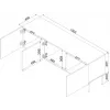 Cama RTV-Schrank ISLA 150.5x40x60 Kaschmir matt
