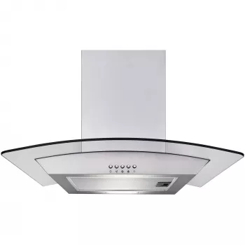 Wandhaube Respekta Nova – Edelstahl, Abluft 307 m³/h, 150 mm Anschluss, Tastensteuerung