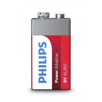 Einwegbatterie Philips Power Alkaline Battery 6LR61P1B/10