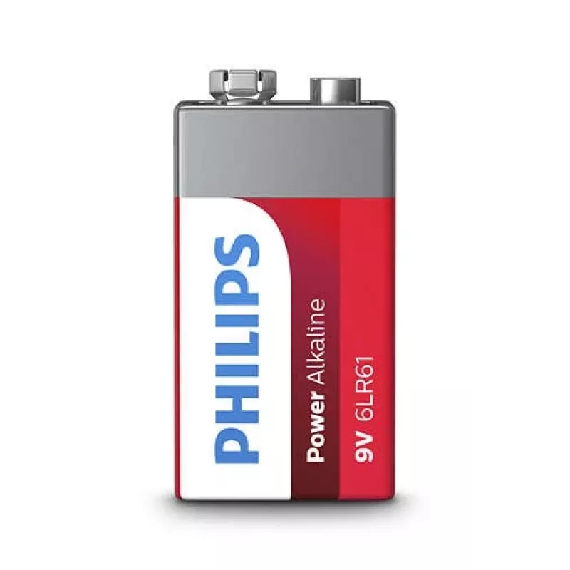 Einwegbatterie Philips Power Alkaline Battery 6LR61P1B/10