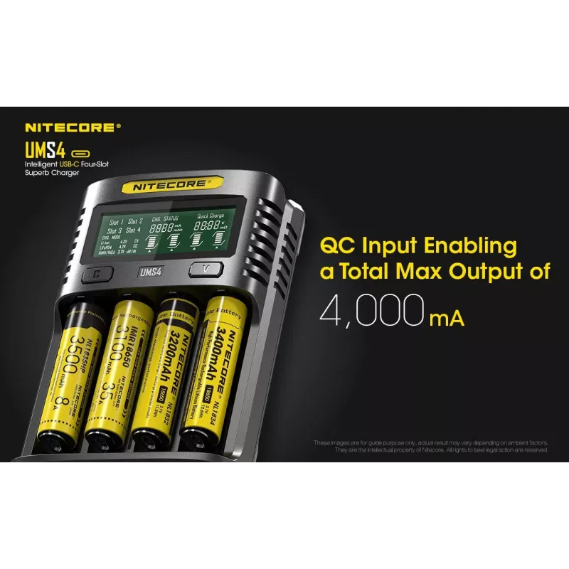 Ladegerät Nitecore UMS4