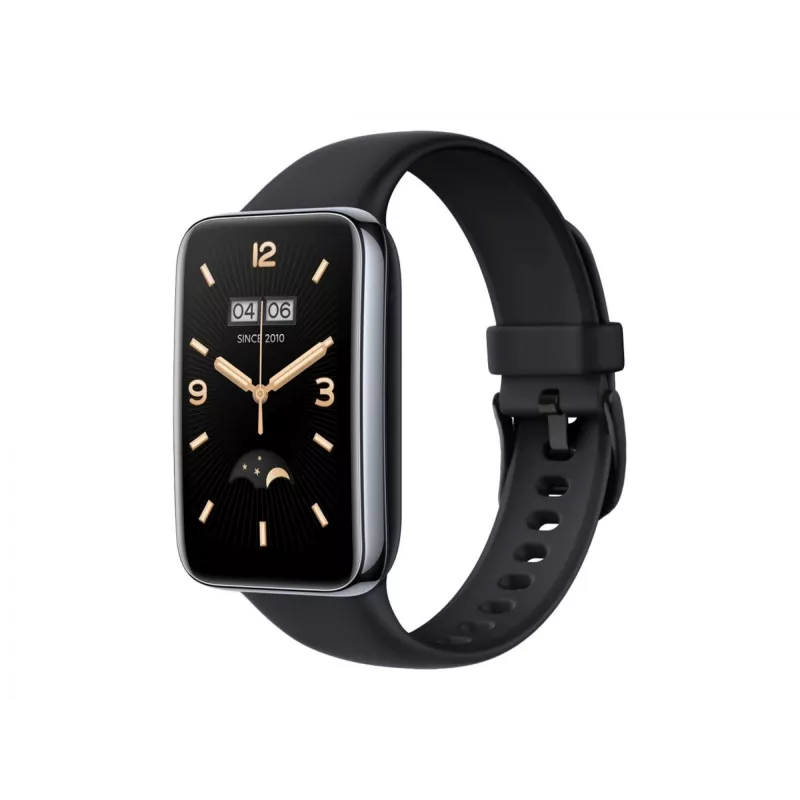 Silikon-Armband FIXED für Xiaomi Mi Smart Band 7 Pro – Schwarz, verstellbar, wasserbeständig