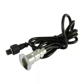 Synergy 21 S21-LED-L00024 Innen-/Außenbereich geeignet für den Innenbereich Einbaustrahler 0,6 W Schwarz - Silber Lichtspot