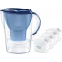Wasserfilterkanne BRITA Marella XL, Tischfilter mit MAXTRA Kartuschen, 3,5 l Tank, 2 l Filterkapazität, blau