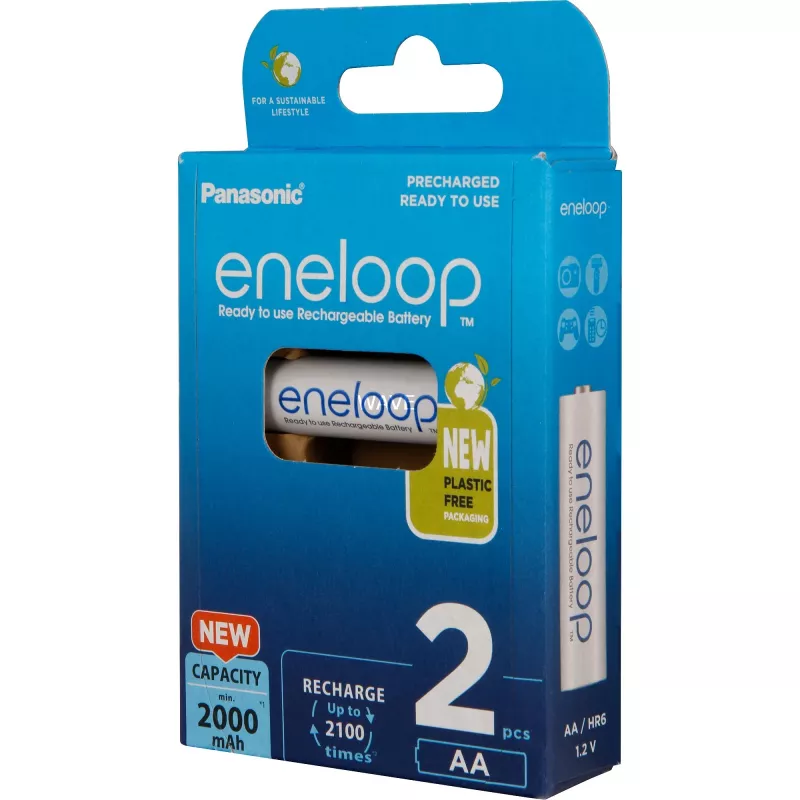 Akkus PANASONIC ENELOOP AA 2000 mAh 2 Stück (BK-3MCDE/2CP)