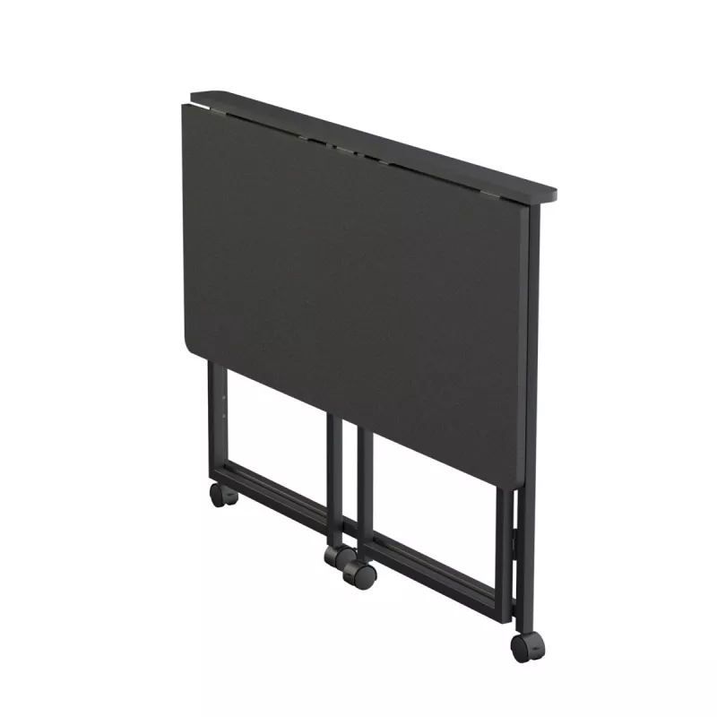 Maclean Klapptisch, schwarz, mobil, 100 x 50 cm, max. 50 kg MC-1250 B
