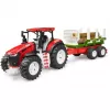 BRUDER Traktor mit Holzanhänger BR-03453 – Mechanisches Spielzeug, kompatibel mit Bruder-Figuren