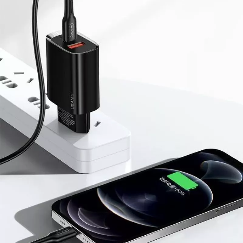 Ladegerät usams T35 20W PD3 USB-C auf USB Schnellladeadapter