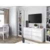 top e shop W40 PAFOS BIA Vitrine — weiße Spanplatte, 290×400×2000 mm