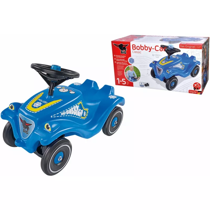 Rutschauto Simba-Dickie BIG Bobby-Car Classic Police, Schiebeantrieb, Kunststoff, 4 Räder, ab 1 Jahr