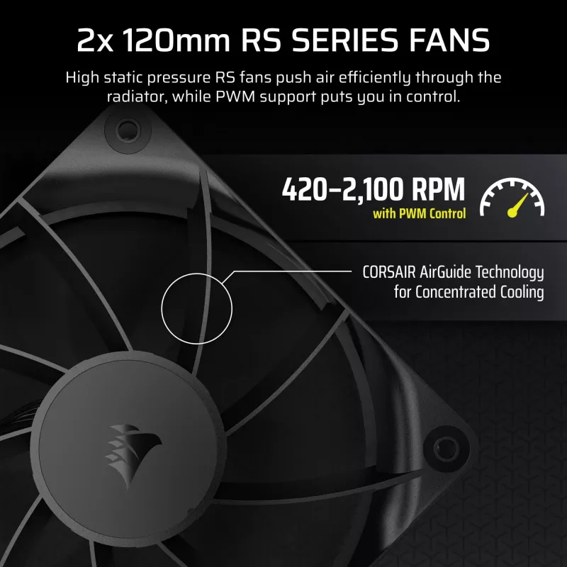 All-in-One-Flüssigkeitskühler Corsair Nautilus 240 RS LCD 12 cm Schwarz
