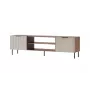 TV-Schrank Cama ALMERA 180,5×42×52,5 cm Nussbaum/Cashmere – Spanplattenoberfläche, Nussbaum-Rahmen