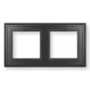 eQ-3 Homematic IP Glasrahmen 2-fach, Schwarz (162149A1)