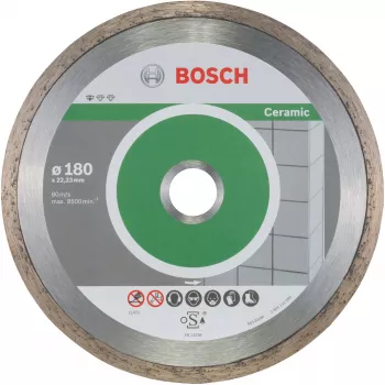 Diamanttrennscheibe für Keramik Bosch Professional Ø180 mm, 10 Stück, Bohrung 22,23 mm