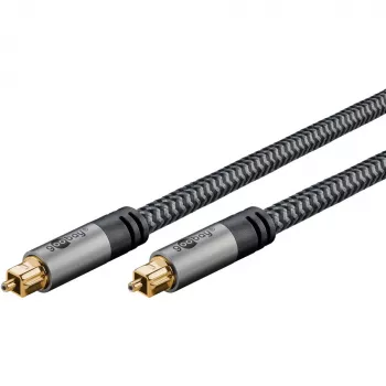 Goobay 65308. Anschluss 1: TOSLINK, Steckverbinder 1 Geschlecht: Männlich, Anschluss 2: TOSLINK, Steckverbinder 2 Geschlecht: Männlich, Kabelmaterial:
