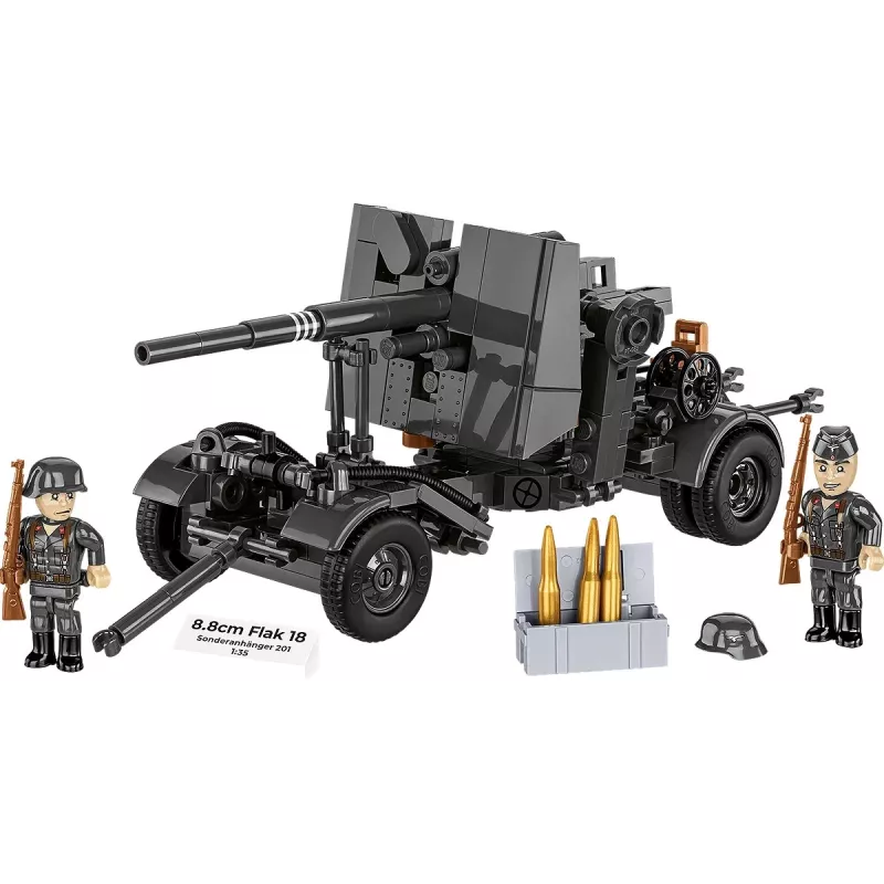 Konstruktionsset Cobi Bausteine 8,8-cm-Flak mit Anhänger – 360 Teile
