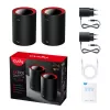 Cudy M3000 2er-Pack Dualband (2,4 GHz / 5 GHz) Wi-Fi 6 (802.11ax) Schwarz, Rot 1 Intern