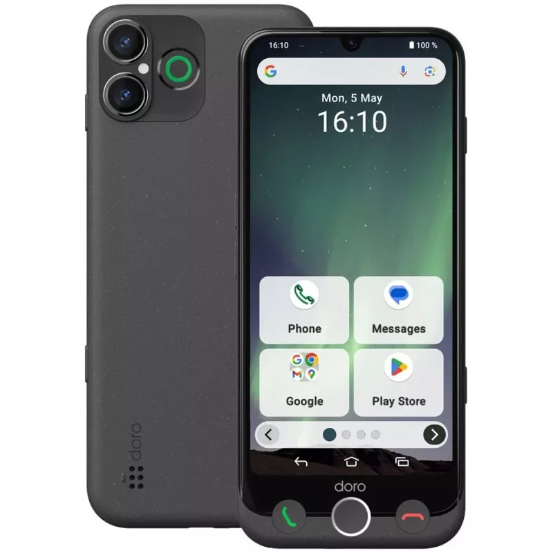 Smartphone Doro Aurora A30 6,1 Zoll 128 GB Schwarz