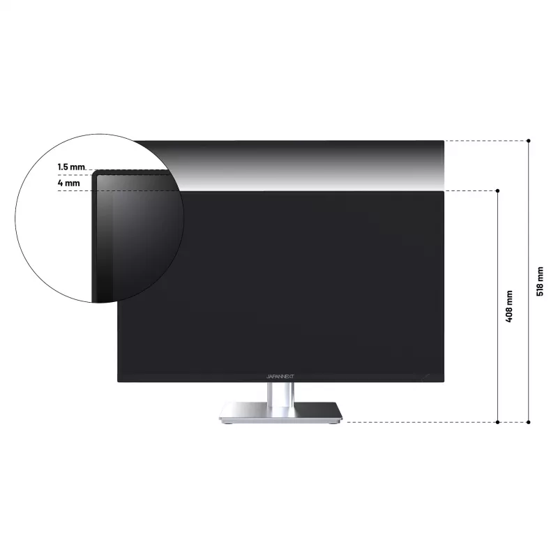 JAPANNEXT JN-I270WQHD300F-HSP Computerbildschirm 68,6 cm (27 Zoll) 2560 x 1440 Pixel Wide Quad HD LED Grau