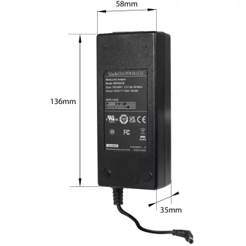 Netzteil ALLNET EM10951M 54V 1,85A Ausgang, 5,5×2,1 mm DC-Stecker
