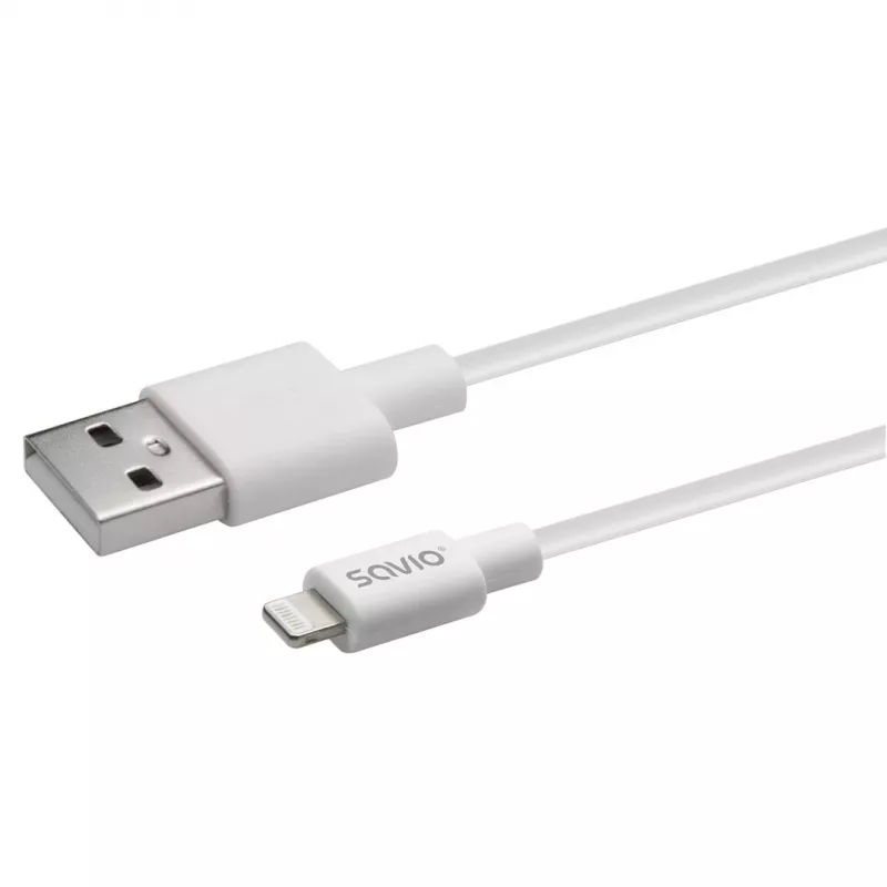 Savio Cl-193 USB-Kabel USB 2.0 2 m USB A USB C/Lightning Weiß