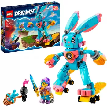 LEGO-Set DREAMZzz Izzie und Bunchu Hase 71453 – Spielset mit Minifiguren und Zubehör