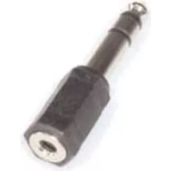Kabel-Adapter e+p GS 33 6,35 mm Stereo (M) auf 3,5 mm Stereo (F) Schwarz