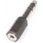 Kabel-Adapter e+p GS 33 6,35 mm Stereo (M) auf 3,5 mm Stereo (F) Schwarz