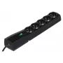 Power strip EVER CLASSIC 5-Steckdosen 3 m Kabel 250 V 10 A mit Überspannungsschutz (175 J) Schwarz