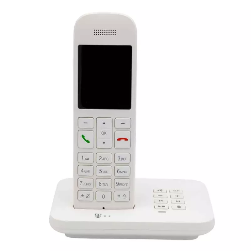Telekom Sinus A12 Analog/DECT-Telefon Weiß
