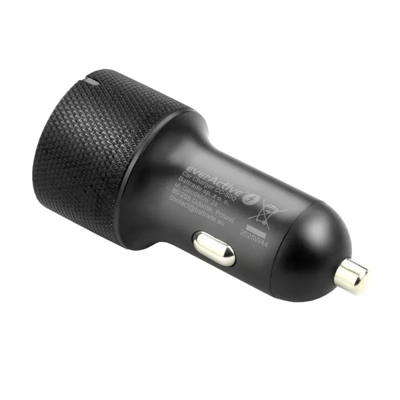 Auto-Ladegerät everActive CC-50Q QC3.0 75W mit Quick Charge 3.0-Unterstützung und USB-Anschlüssen